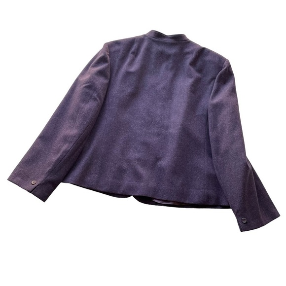 Pendleton Wool Blazer Jacket Purple Size 16 XL Mock Neck Business Office formal - Picture 9 of 10